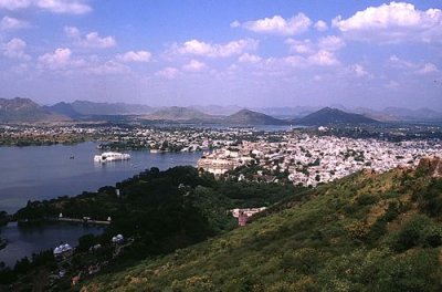 Overlooking Lake Picchola and Udaipur
