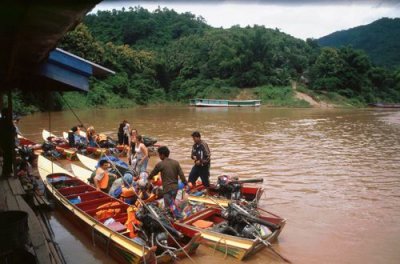 Speed Boats on the Mekong River