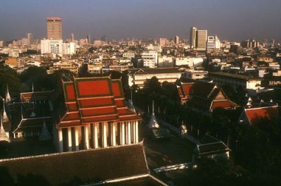 Old and new buildings, Bangkok