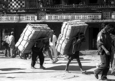 Men carrying heavy loads, Kathmandu