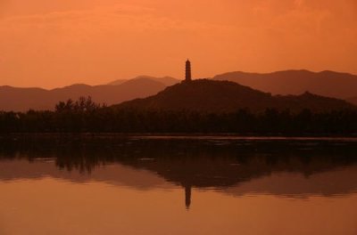 Kunming Lake Sundown, Beijing