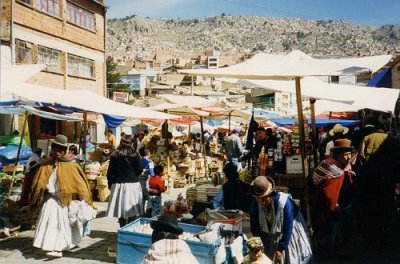 The street markets of La Paz