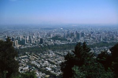 Overlooking Santiago from San Cristobal