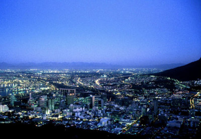 Cape Town twilight from Signal Hill
