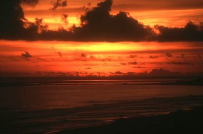Sunset at Sigatoka sand dunes