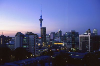 Auckland Skyline at Twilight