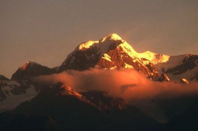 Mount Tasman at sunset