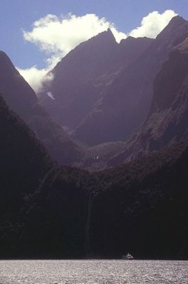 A Hanging valley at Milford Sound