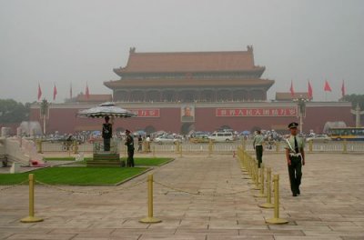 Soldiers Outside the Forbidden City, Beijing