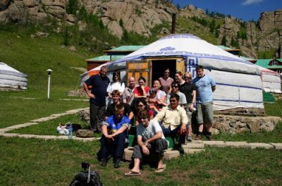 Paul and all the Intrepid Gang at Terelj
