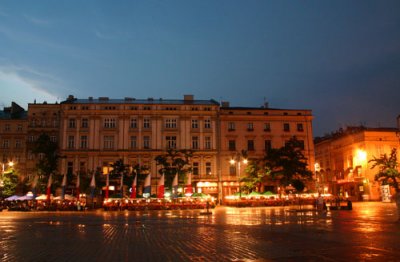 Krakow Main Square at Twilight