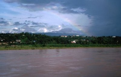 Rainbow over the Mekong River, Huay Xai