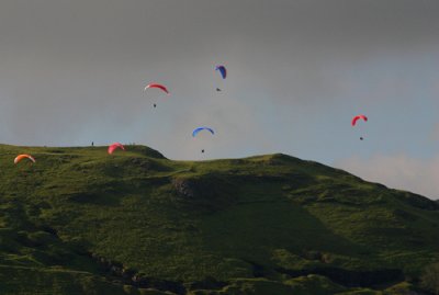 Paragliding in the Peak District