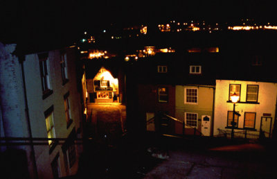 Whitby Old Town at Night