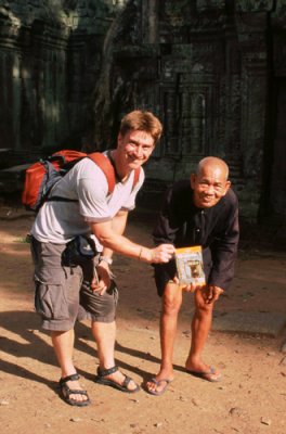 Paul and Old Man at Ta Prohm