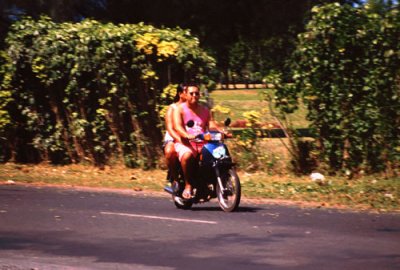 Locals on a Moped