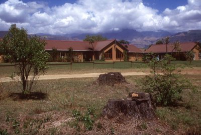 A lodge at Champagne Castle, Drakesnbergs