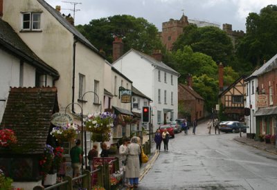 Dunster High Street and Castle