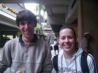 Josh and Kate on arrival at Oahu1 2006-11-13 061.JPG
