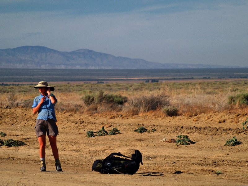 Nathalie in the Mojave Desert