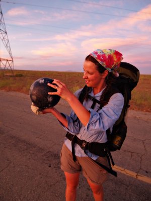 Bowling ball in the middle of no where!