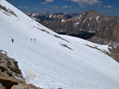 Snowfields on North side of Forrester