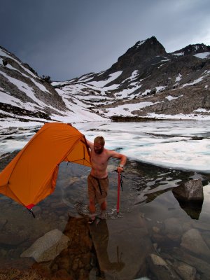 Zack in yet another frozen lake