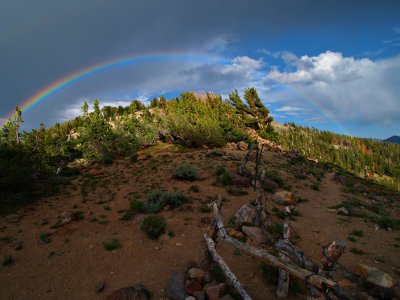 P7304131 Rainbow Across the Divide (North Sierra Range), CA