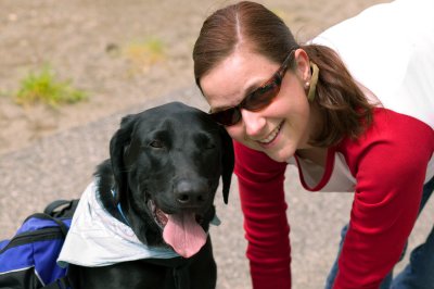 Charlie and Nathalie at the park.