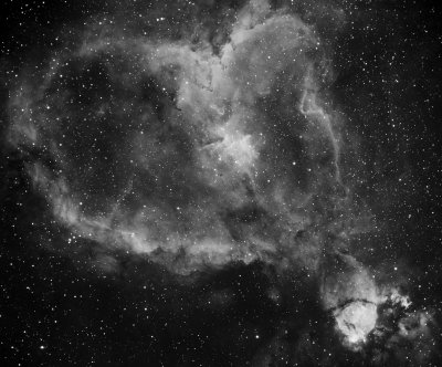 IC 1805 Heart Nebula and IC 1795 in Cassiopeia