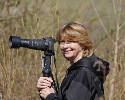 Nancy working at Cuyahoga Valley National Park