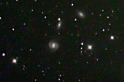 Group of small galaxies in the Virgo cluster