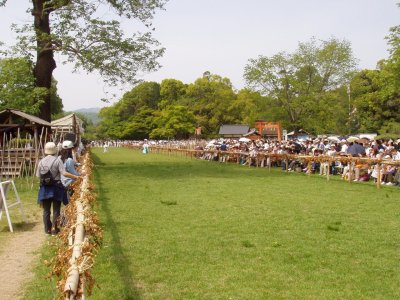The first part of the competition involved a race.