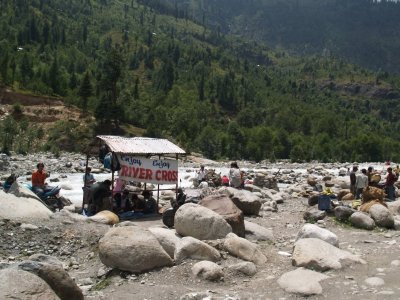 Starting out:  Crossing the Beas River, which marked the farthest point of Alexander the Great's advance into Asia