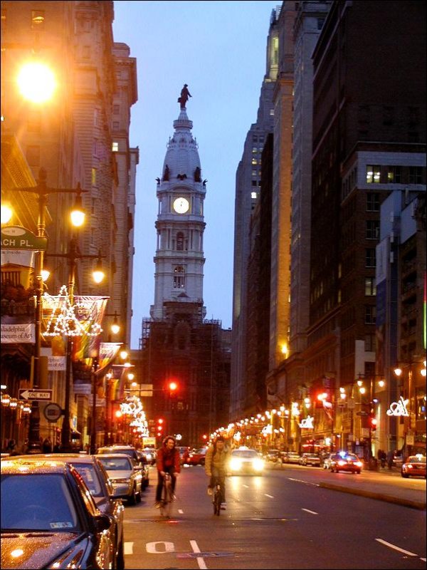 Broad Street at Twilight