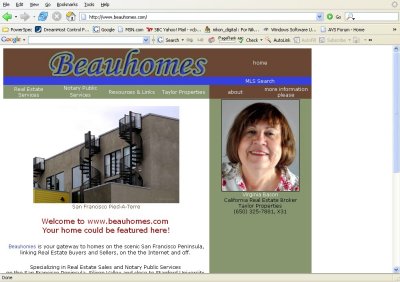 Beahomes website