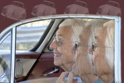 Joy and Reflection Driving Ole Bess