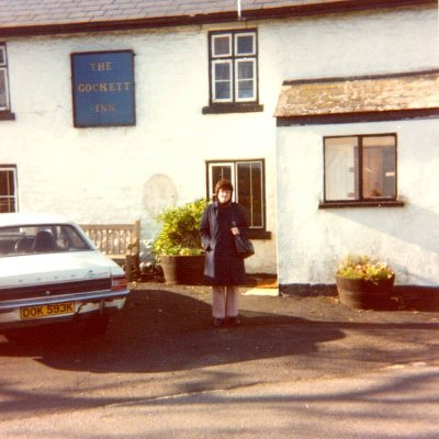 Aunt Pat at Gockett Inn 1975