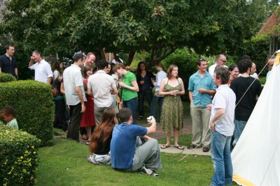 Crowd outdoors