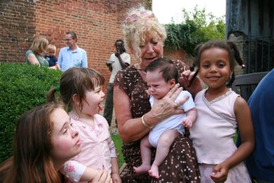 Granny Frances with kids