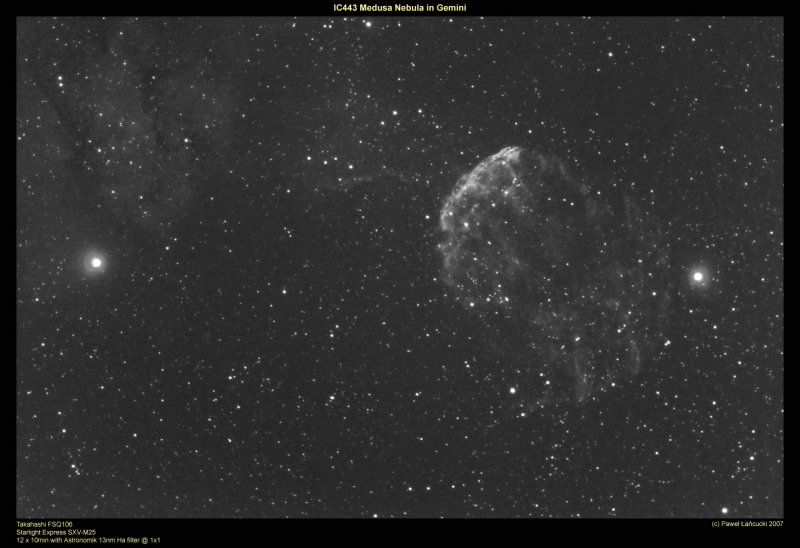 IC443 Medusa Nebula Ha