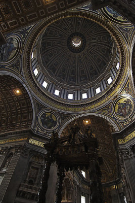 Inside the dome of St. Peter's