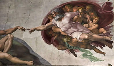 Detail from a ceiling
