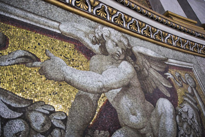 Mosaic detail from inside St. Peter's dome