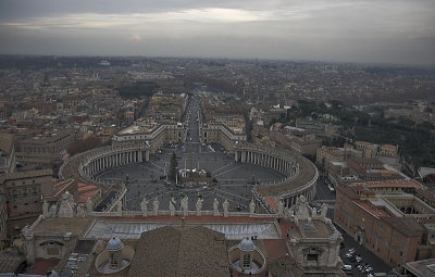 St. Peter's Square from the top of the Cupola