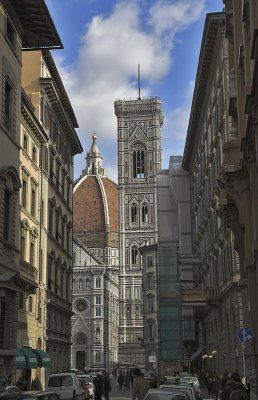 Wider street and the Duomo