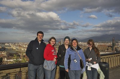 Family and the Florence skyline