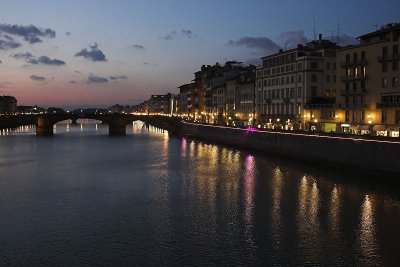 Lights along the Arno