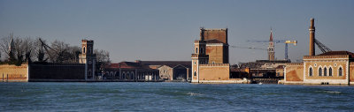 Venice along the water