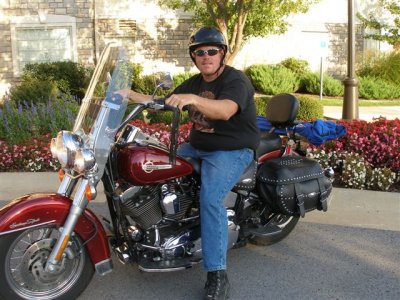 Dave on the Heritage Softail